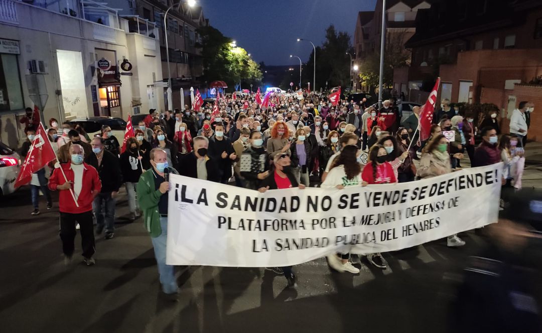 Manifestación en Velilla de San Antonio Manifestación en Velilla de San Antonio