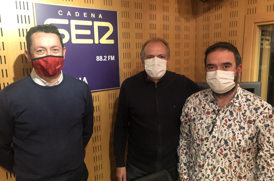 Rituerto, García y Antoñana en el estudio de SER Vitoria. Rituerto, García y Antoñana en el estudio de SER Vitoria.