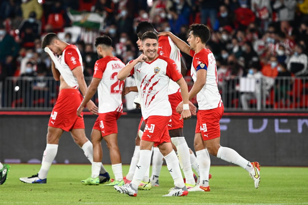 Francisco Portillo celebrando el único gol de la noche. Francisco Portillo celebrando el único gol de la noche.