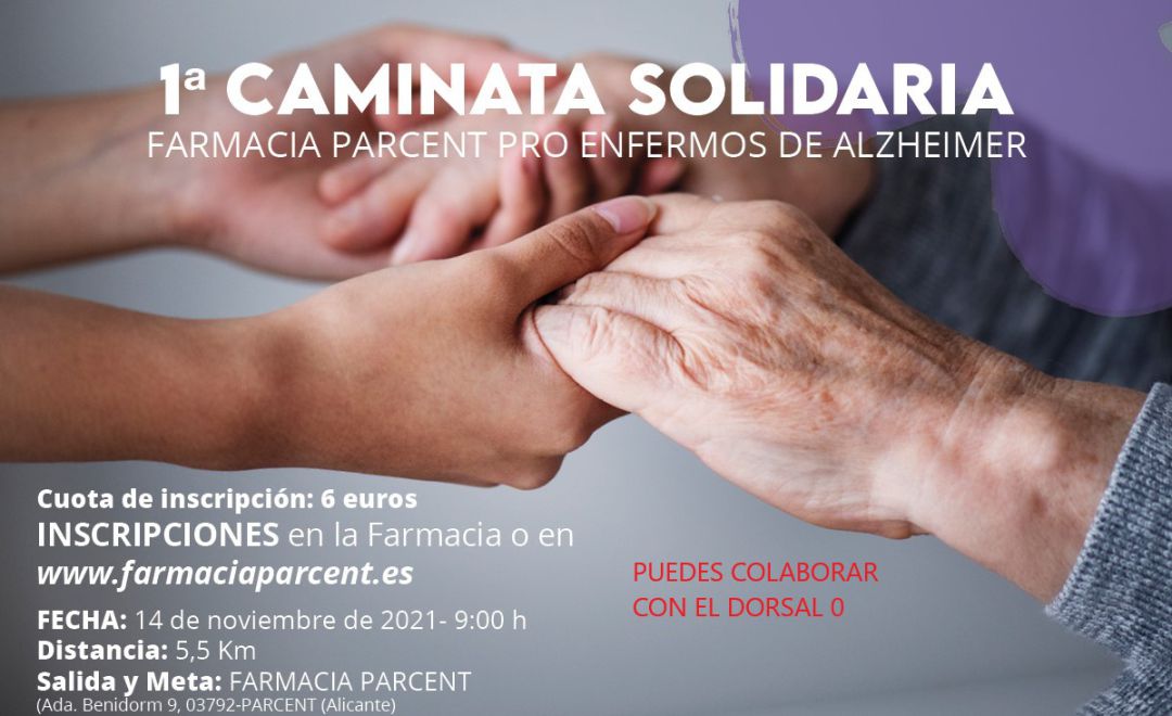 Cartel I Camintata Solidaria por el Alzhéimer en Parcent. Cartel I Camintata Solidaria por el Alzhéimer en Parcent.
