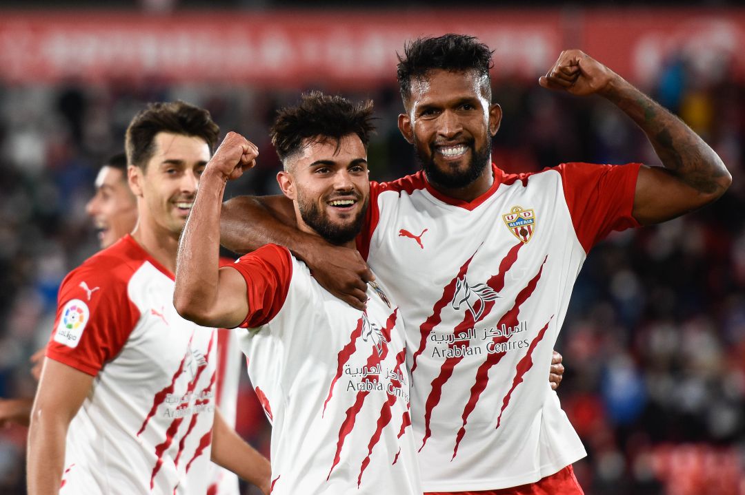 Arnau Puigmal y Dyego Sousa fabricaron la jugada del 2-0. Arnau Puigmal y Dyego Sousa fabricaron la jugada del 2-0.