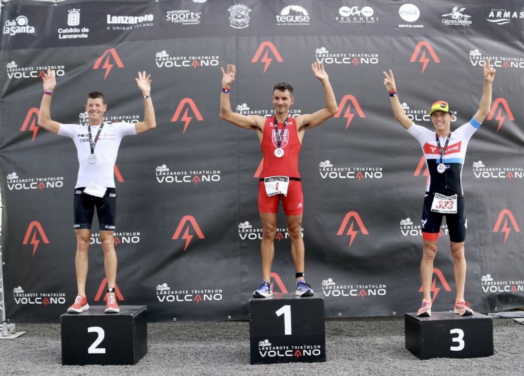 El podio masculino de la prueba. El podio masculino de la prueba.