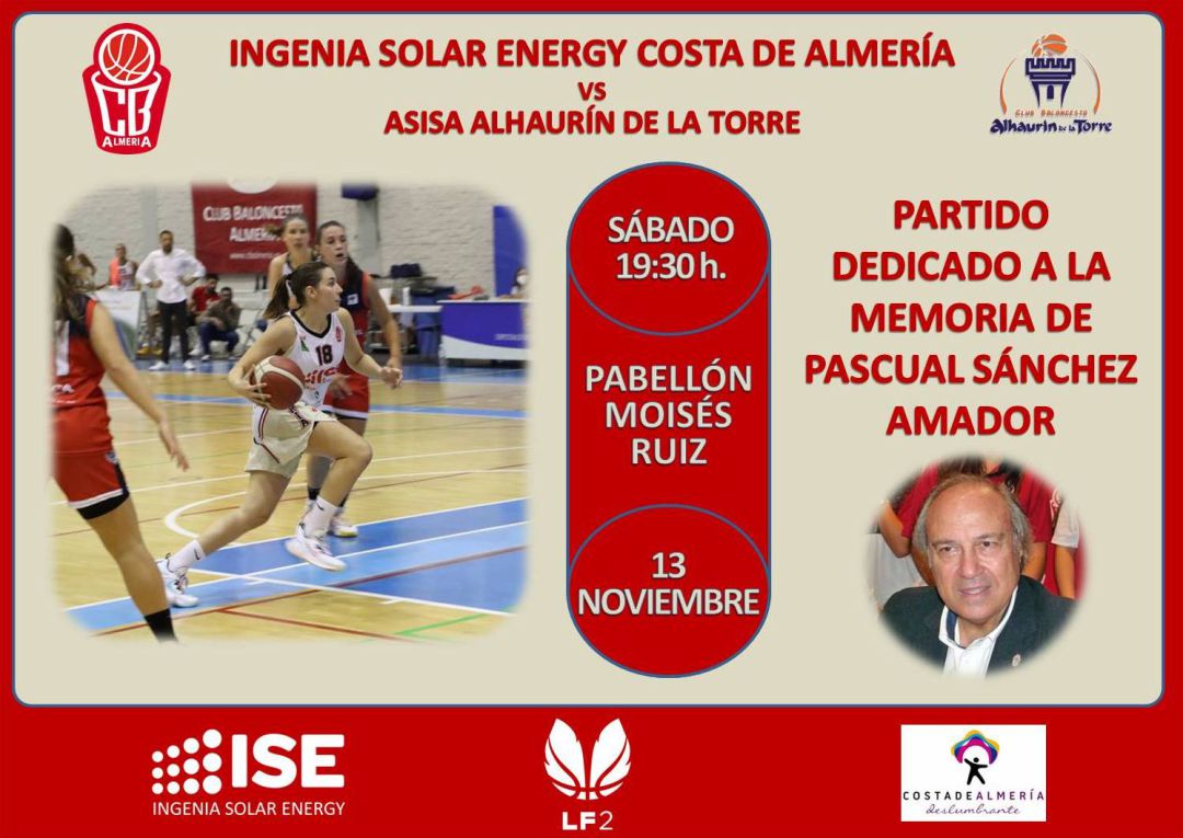 Cartel del partido homenaje al eterno presidente del CB Almería. Cartel del partido homenaje al eterno presidente del CB Almería.