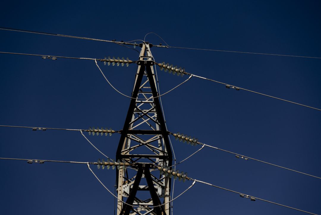 Imagen de archivo de una torre eléctrica en Madrid. Imagen de archivo de una torre eléctrica en Madrid.