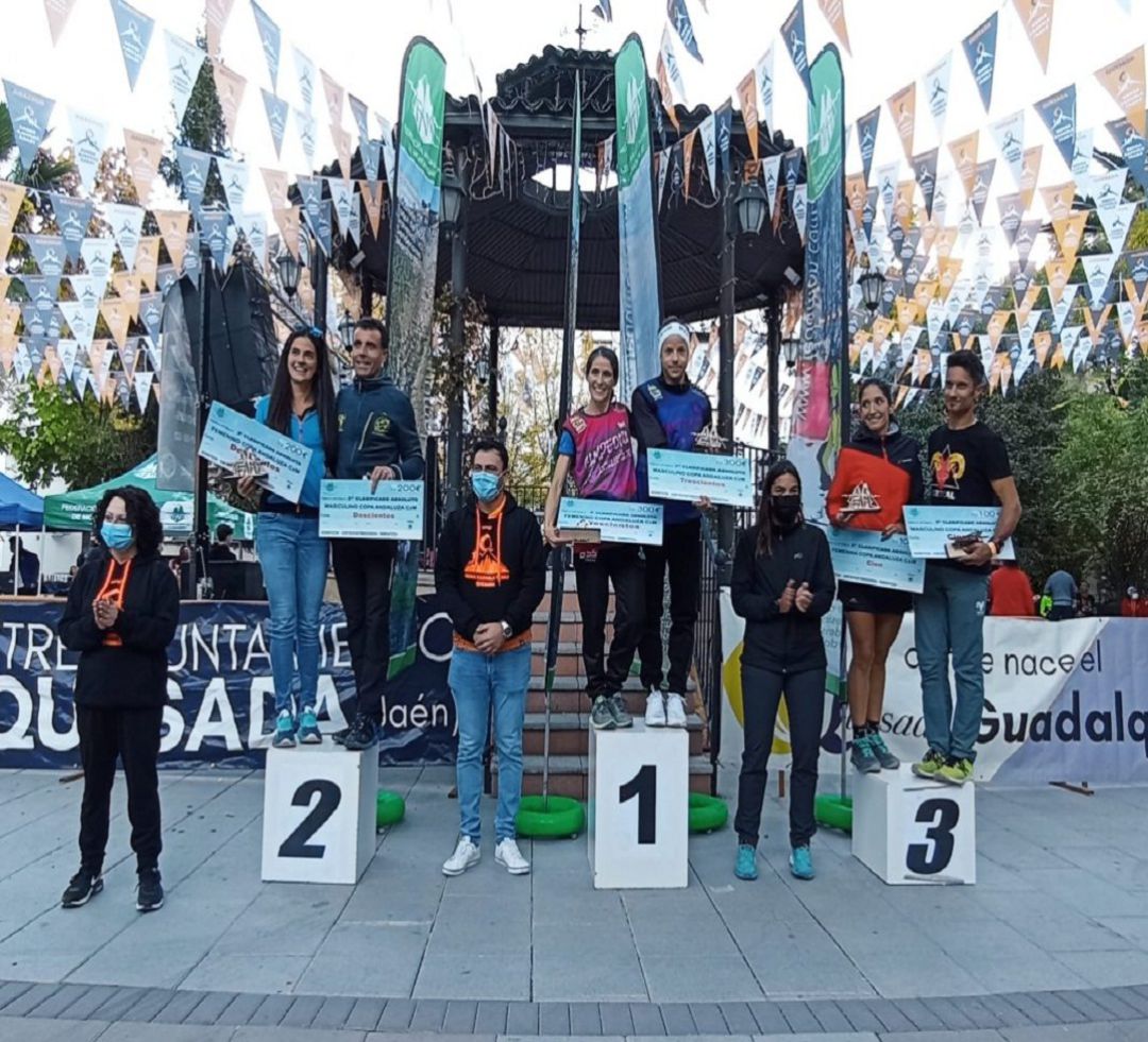 Pódium de la VI Sierra de Cazorla celebrada en Quesada Pódium de la VI Sierra de Cazorla celebrada en Quesada