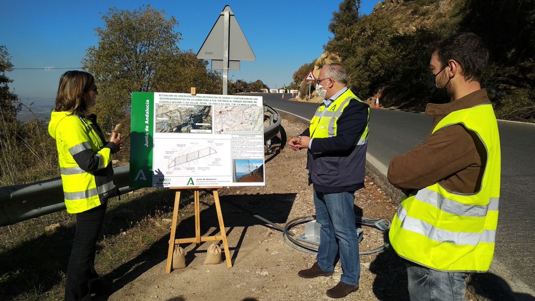 Jesús Estrella y Daniel Sánchez conocen las características técnicas de las obras Jesús Estrella y Daniel Sánchez conocen las características técnicas de las obras