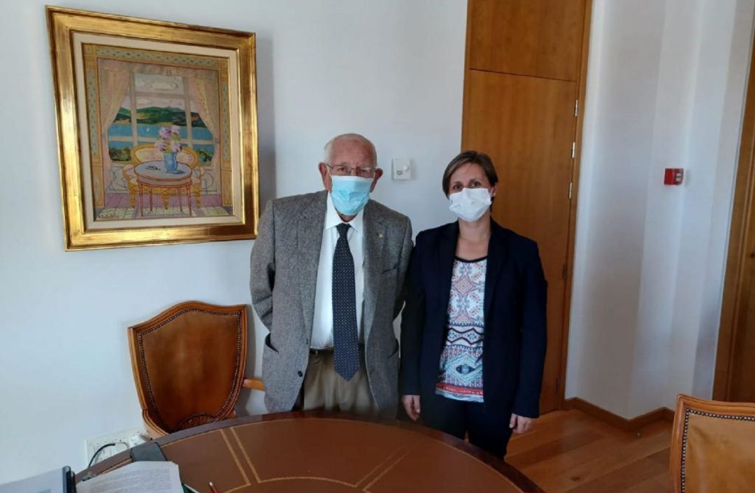 José Luis García-Lomas Hernández, presidente de Caja Rural de Jaén, y Soledad Aranda, presidenta ejecutiva de la Fundación José Luis García-Lomas Hernández, presidente de Caja Rural de Jaén, y Soledad Aranda, presidenta ejecutiva de la Fundación