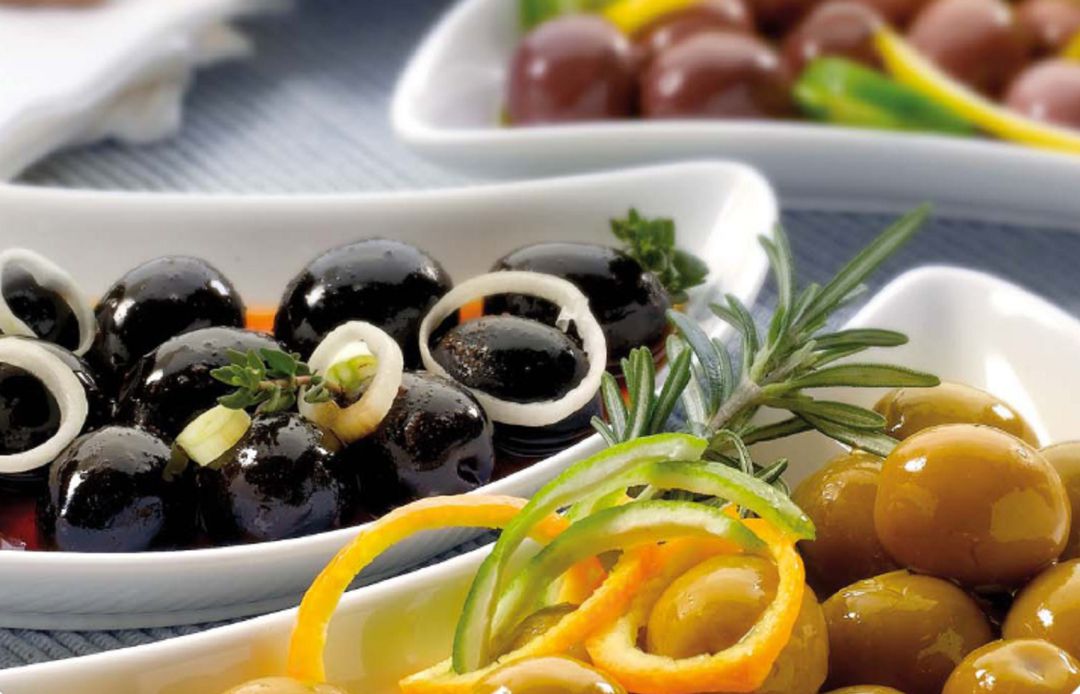 Distintas variedades de aceituna de mesa producidas en Andalucía
Distintas variedades de aceituna de mesa producidas en Andalucía