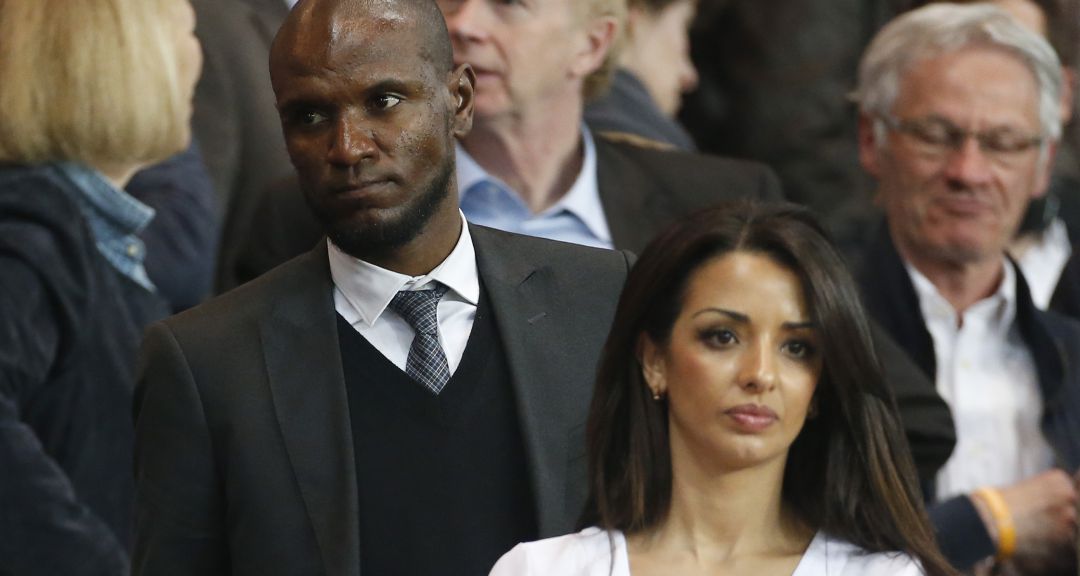 Eric Abidal y su aún esposa Hayet Eric Abidal y su aún esposa Hayet