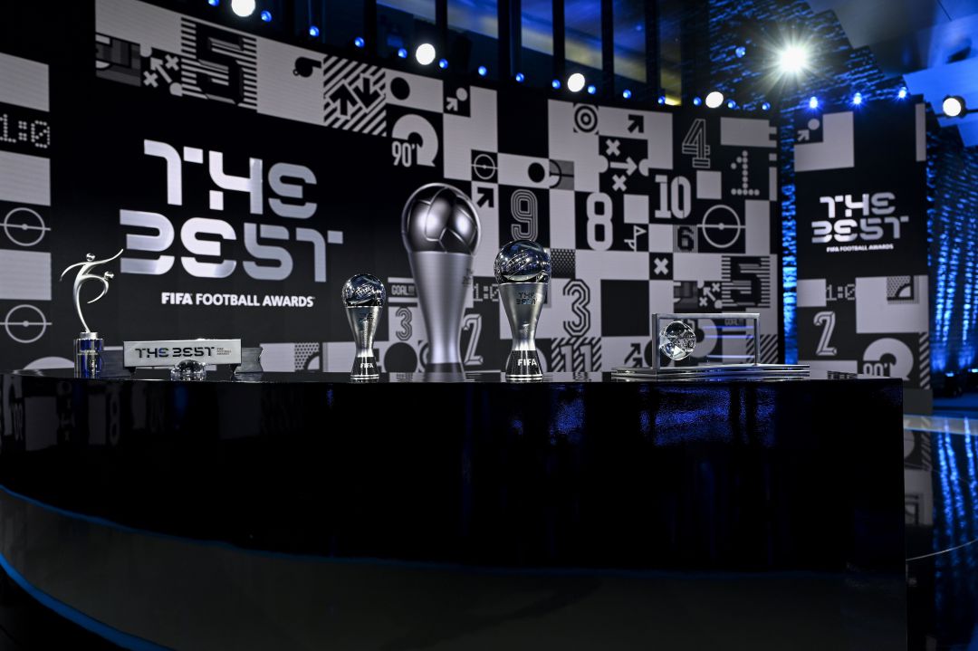Los trofeos del The Best Los trofeos del The Best