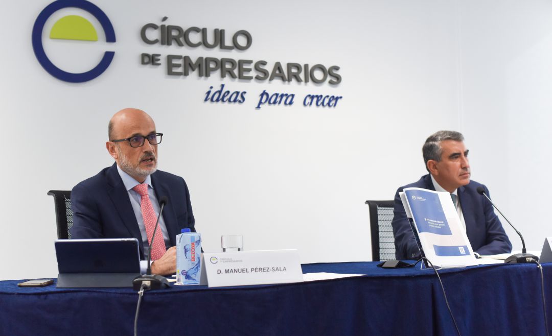 El presidente y vicepresidente del Círculo de Empresarios, Manuel Pérez Sala y Salvador Torres. El presidente y vicepresidente del Círculo de Empresarios, Manuel Pérez Sala y Salvador Torres.