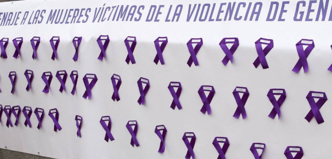 Los lazos morados recuerdan a las mujeres víctimas de la violencia de género Los lazos morados recuerdan a las mujeres víctimas de la violencia de género