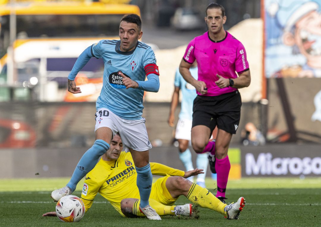 Iago Aspas durante el partido ante el Villarreal en Balaídos Iago Aspas durante el partido ante el Villarreal en Balaídos