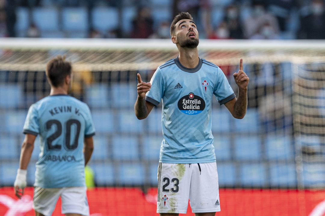 Brais Méndez celebrando su gol Brais Méndez celebrando su gol