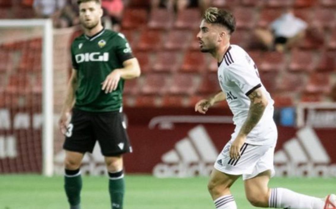 Fran Álvarez, durante un partido disputado con el Albacete Fran Álvarez, durante un partido disputado con el Albacete