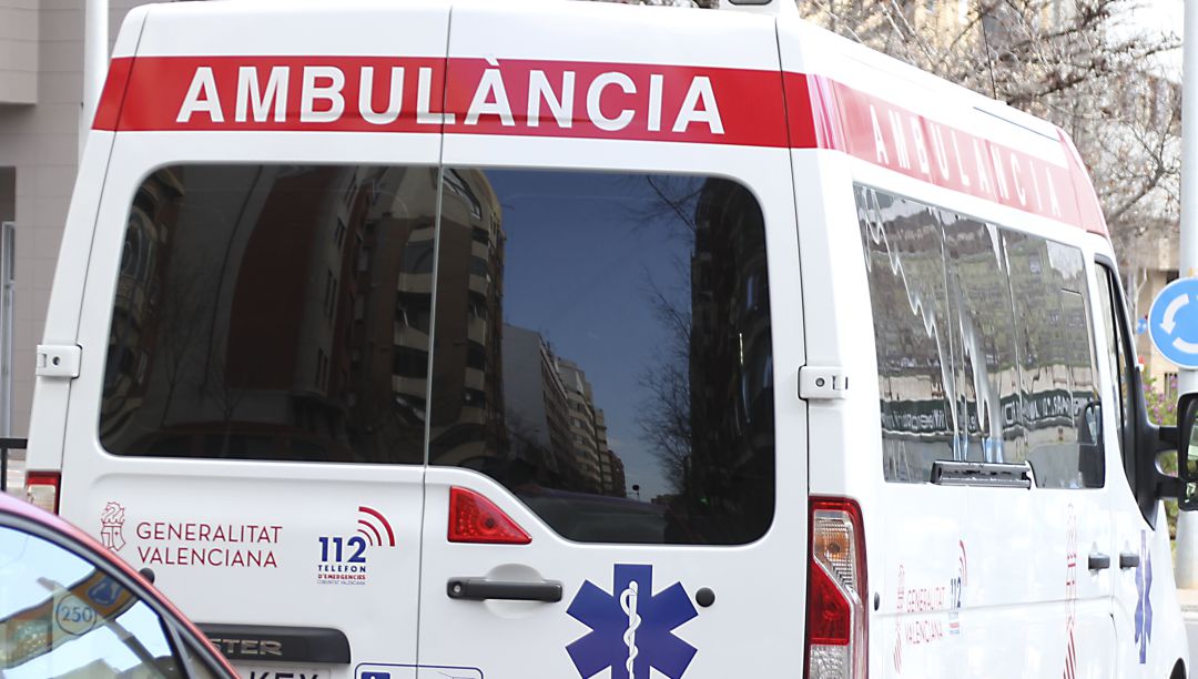 Ambulancia. Accidente en Onda. Imagen de archivo Ambulancia. Accidente en Onda. Imagen de archivo
