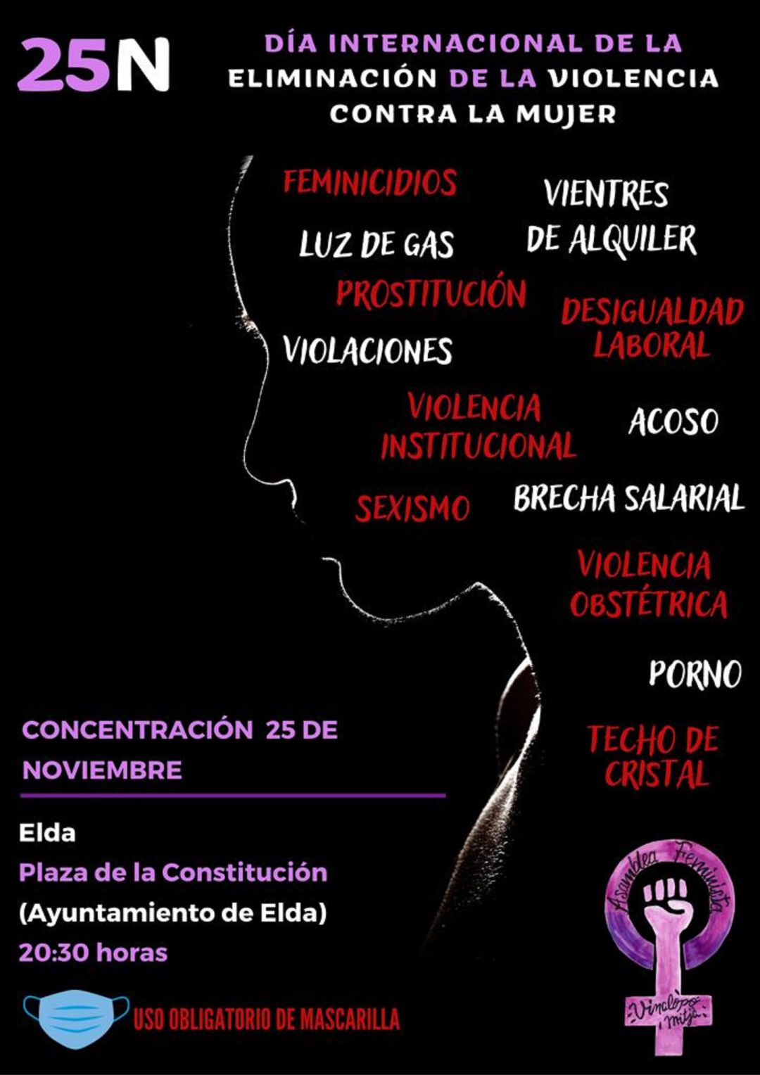 Concentración contra la Violencia de Género en Elda Concentración contra la Violencia de Género en Elda