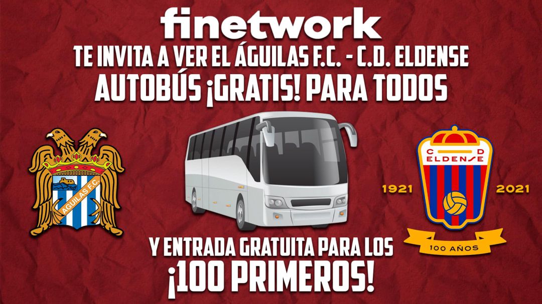 El Eldense espera llenar cuatro autobuses para ir a El Rubial de Águilas El Eldense espera llenar cuatro autobuses para ir a El Rubial de Águilas