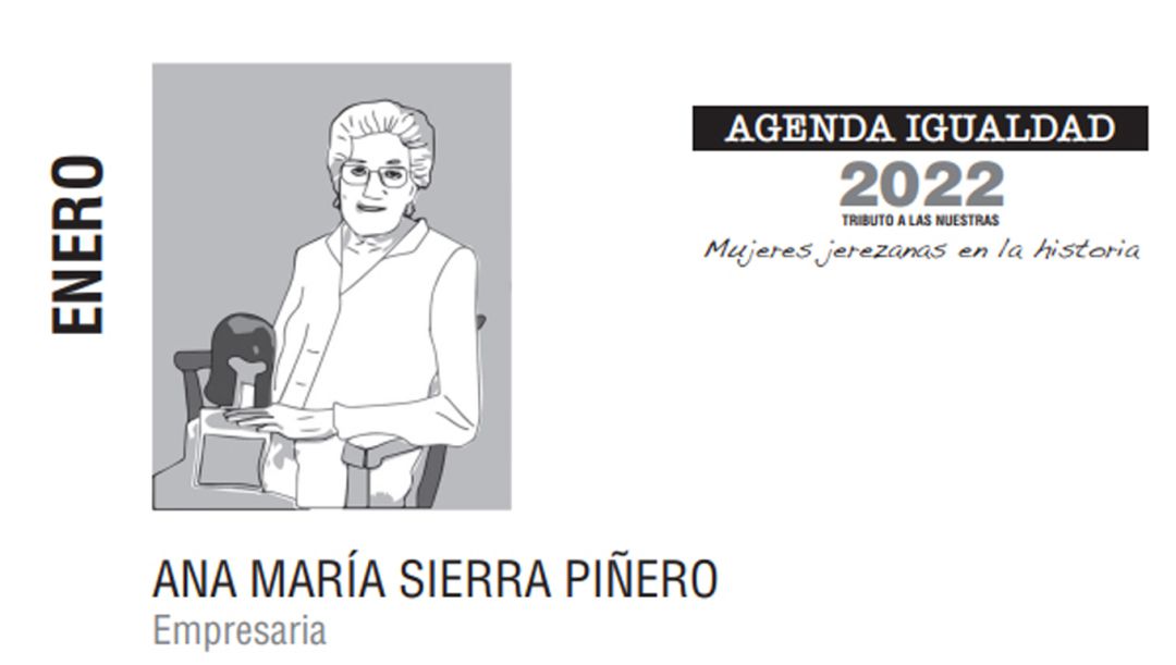 Ana María Sierra es la protagonista del mes de enero de la agenda Ana María Sierra es la protagonista del mes de enero de la agenda