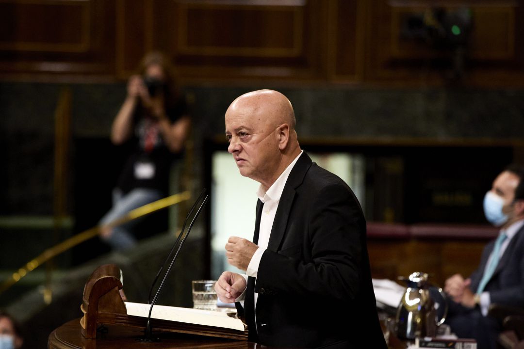 Odón Elorza, en la tribuna del Congreso. Odón Elorza, en la tribuna del Congreso.