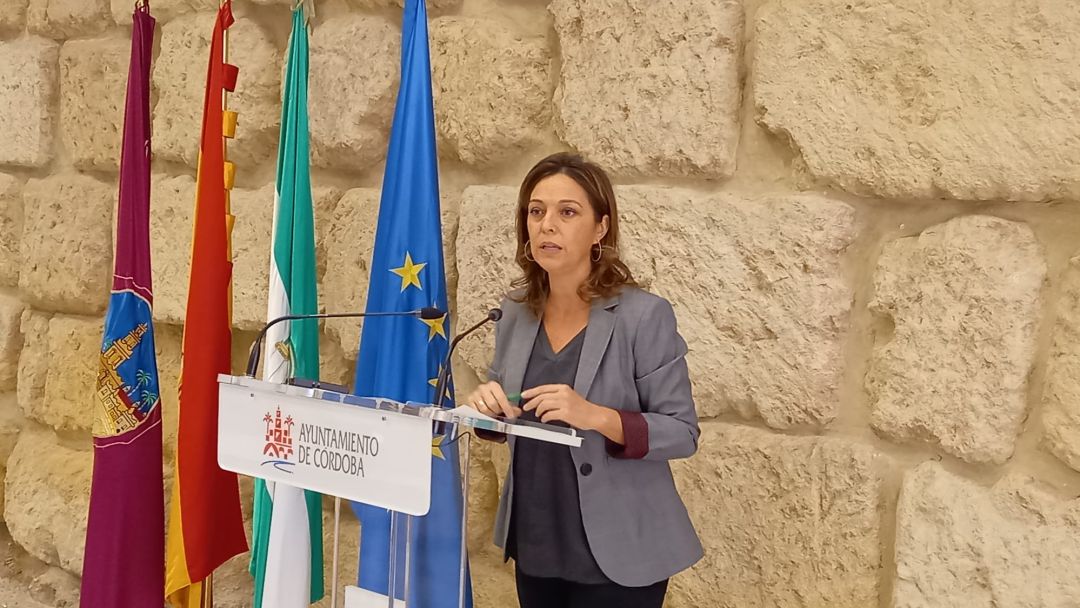 Isabel Ambrosio, en rueda de prensa. Isabel Ambrosio, en rueda de prensa.