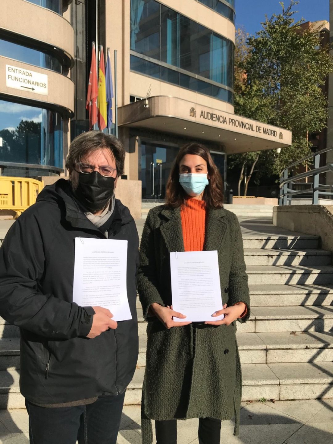 Los responsables de Mas Madrid esta mañana minutods nates de reunirse con la Fscalía Los responsables de Mas Madrid esta mañana minutods nates de reunirse con la Fscalía