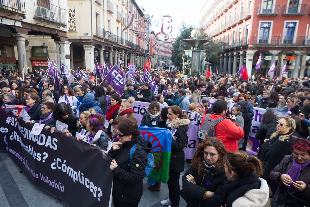 Manifestación del 25N en una imagen de archivo Manifestación del 25N en una imagen de archivo