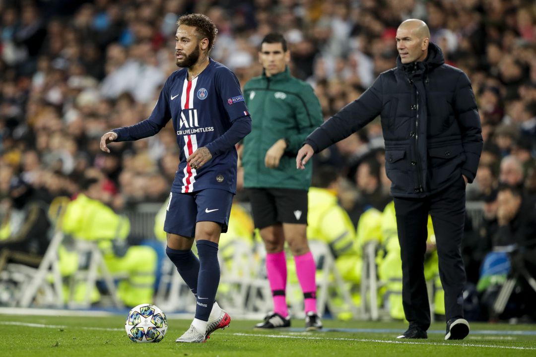 Zidane dirige un partido del Real Madrid ante el PSG Zidane dirige un partido del Real Madrid ante el PSG