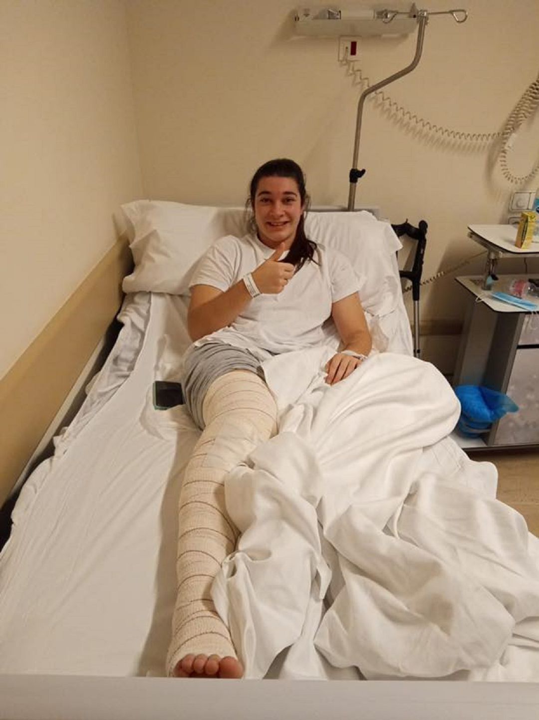 Alba Aparicio ya piensa en su recuperación Alba Aparicio ya piensa en su recuperación