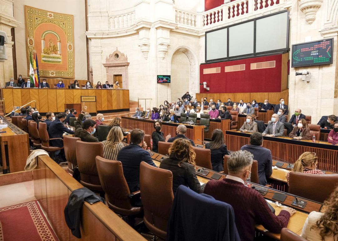 Votación en el Parlamento Andaluz Votación en el Parlamento Andaluz