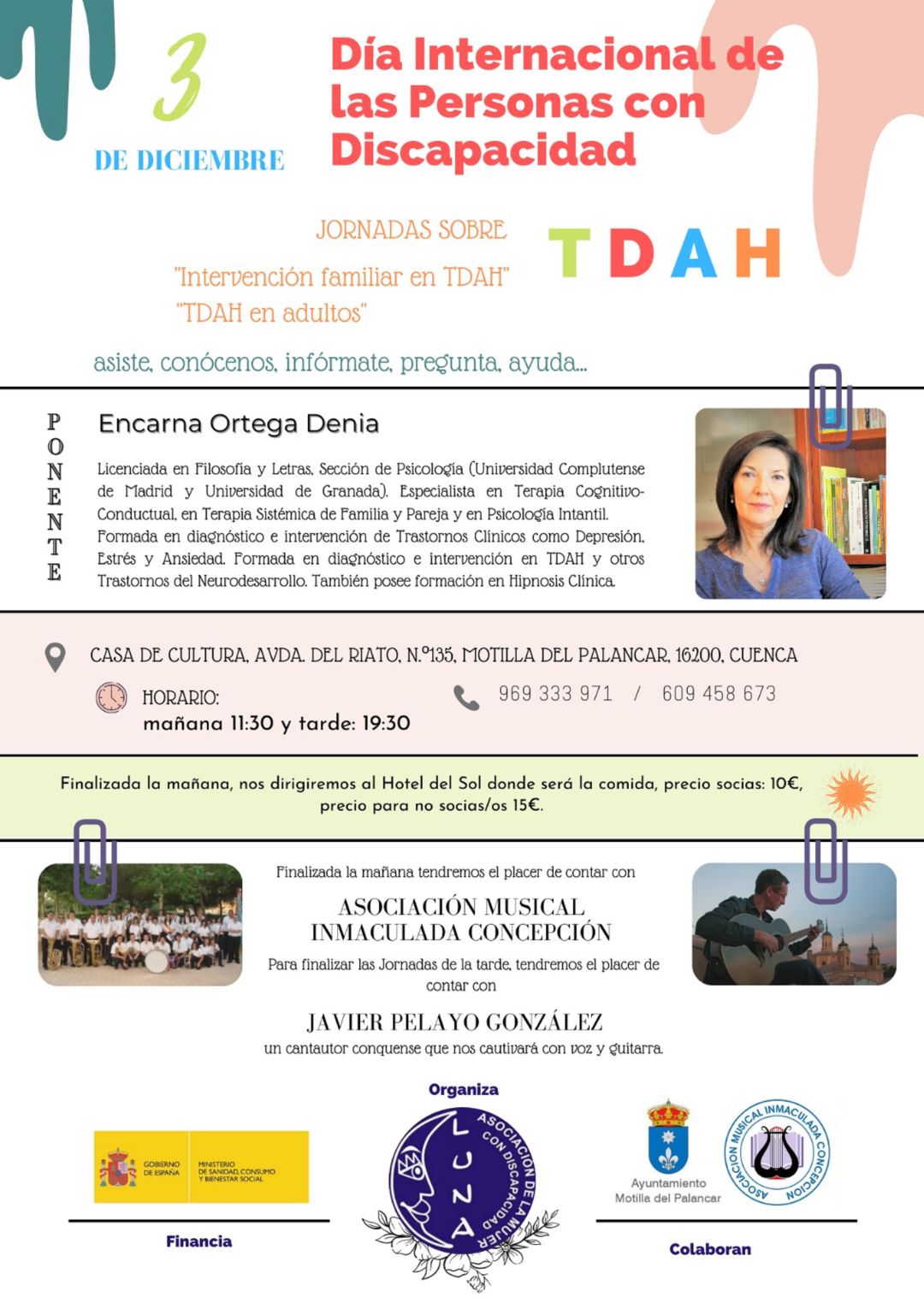 Jornadas sobre TDAH el viernes en Motilla del Palancar Jornadas sobre TDAH el viernes en Motilla del Palancar