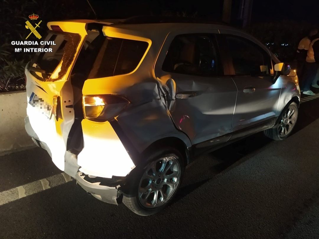 Vehículo afectado por el accidente ocurrido en Alicante Vehículo afectado por el accidente ocurrido en Alicante