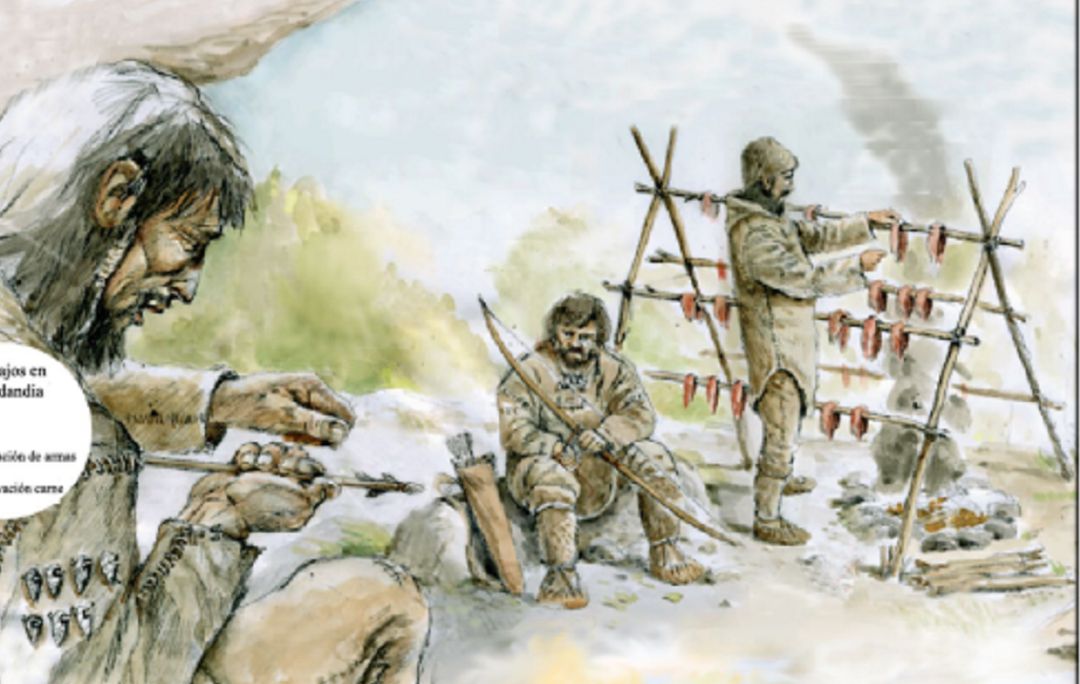 Recreación de la vida de los cazadores recolectores Recreación de la vida de los cazadores recolectores