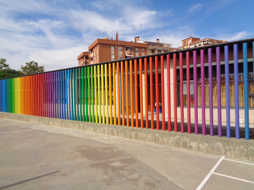 Patio del colegio Fernán González Patio del colegio Fernán González