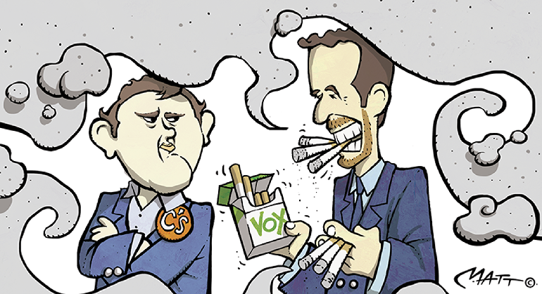 PP y Ciudadanos a vueltas con España fuma