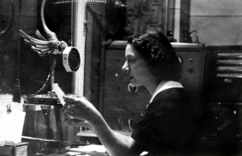 MARIA TERSA, Primera locutora de Radio Lleida, 1934
