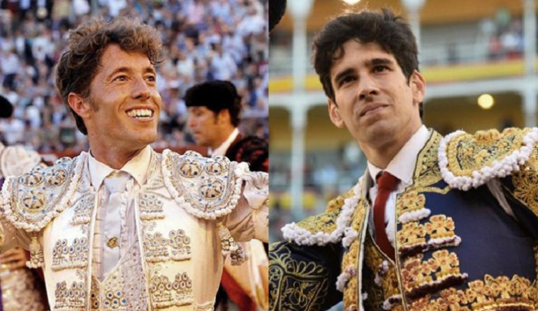 Manuel Escribano, a la izquierda, y López Simón se verán las caras el 26 de septiembre en la Real Maestranza