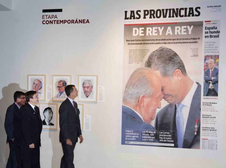 El rey Felipe VI visita la exposición de Las Provincias