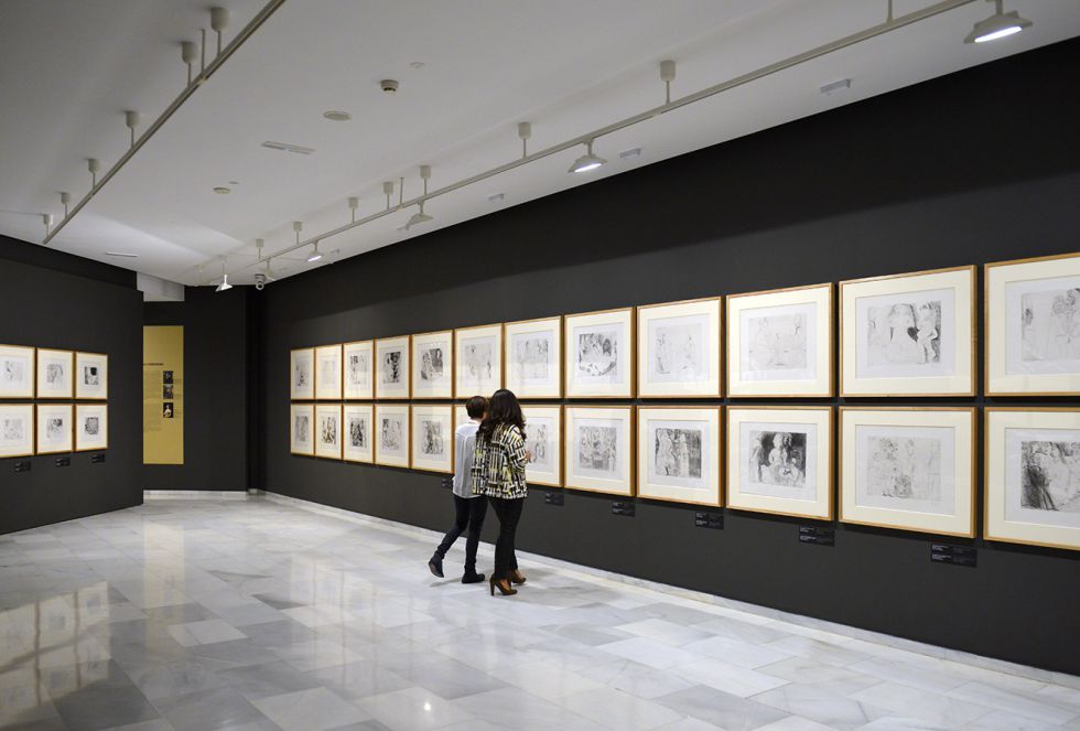 La Fundación Bancaja reúne grabados, óleos y fotografías del artista malagueño para explicar cómo desarrolló su estilo gracias a la influencia de los grandes maestros La Fundación Bancaja reúne grabados, óleos y fotografías del artista malagueño para explicar cómo desarrolló su estilo gracias a la influencia de los grandes maestros