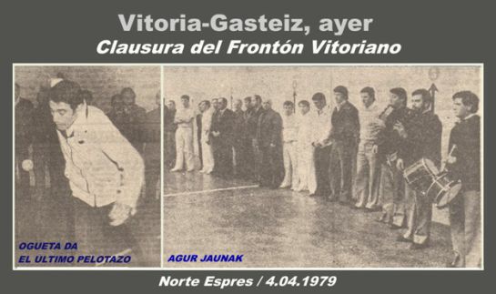 FOTOS: Esta es la historia del desaparecido Frontón Vitoriano de la calle San Prudencio