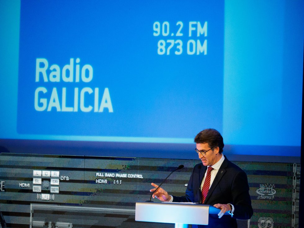 Alberto Núñez Feijóo, Presidente de la Xunta, en su discurso Alberto Núñez Feijóo, Presidente de la Xunta, en su discurso