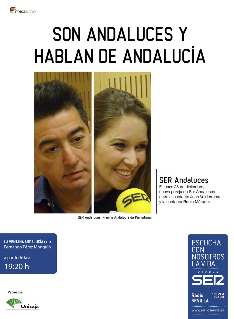 Juan Valderrama y Rocío Márquez, en 'Ser Andaluces'