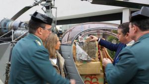 La Guardia Civil interviene dos helicópteros y 615 kg de hachís