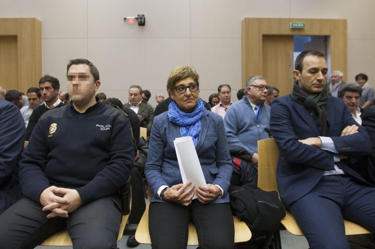 La exalcaldesa de La Muela, María Victoria Pinilla, en el juicio por presunta corrupción urbanística 
