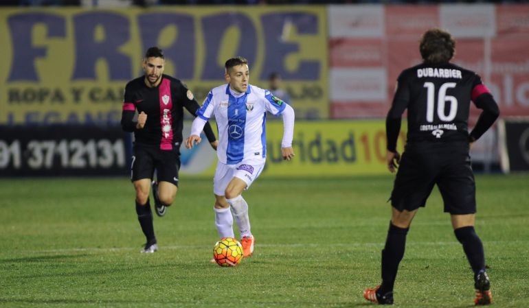 El C.D. Leganés anotó sus dos goles en la primera mitad del partido frente a la U.D. Almería