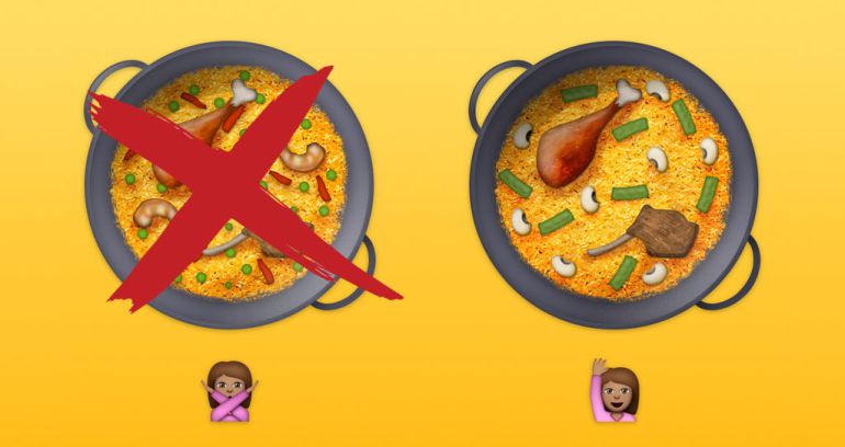 Emojipedia descarta su diseño de paella y apuesta por la original de #paellaemoji