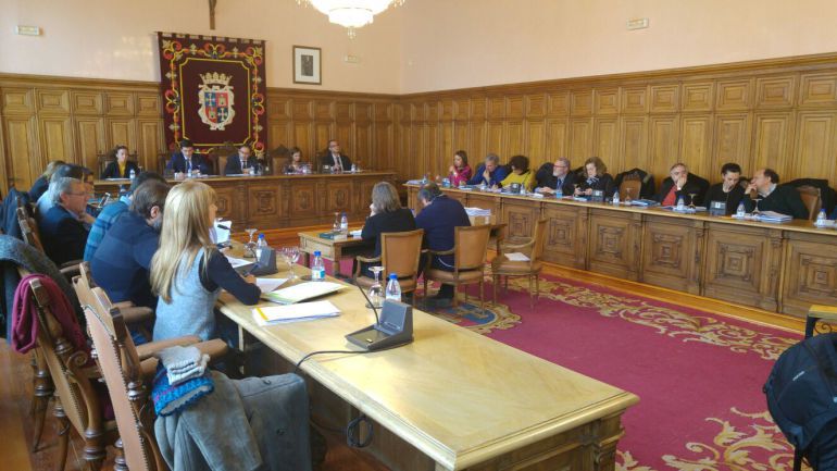 Imagen del Pleno del Ayuntamiento de Palencia