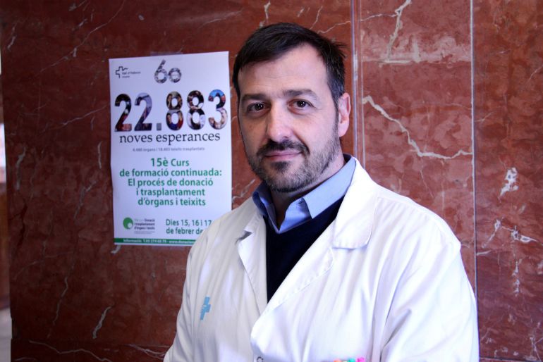 El coordinador de trasplantaments de l'Hospital Vall d'Hebron, Alberto Sandiumenge