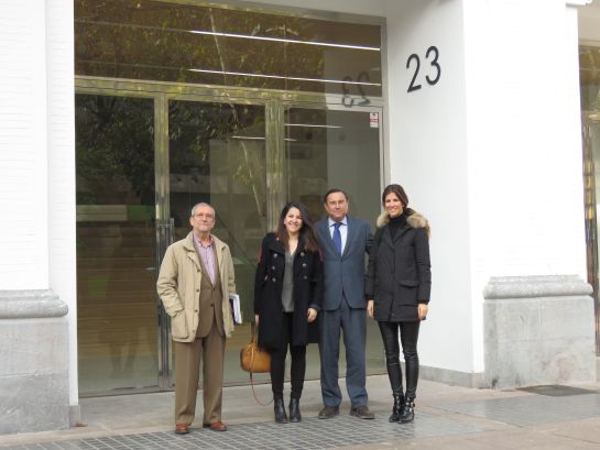 Eduardo Valiente, Soledad Domenech, Rafael Castelló y Beatriz Enríquez, parte del equipo que ha puesto en marcha el proyecto