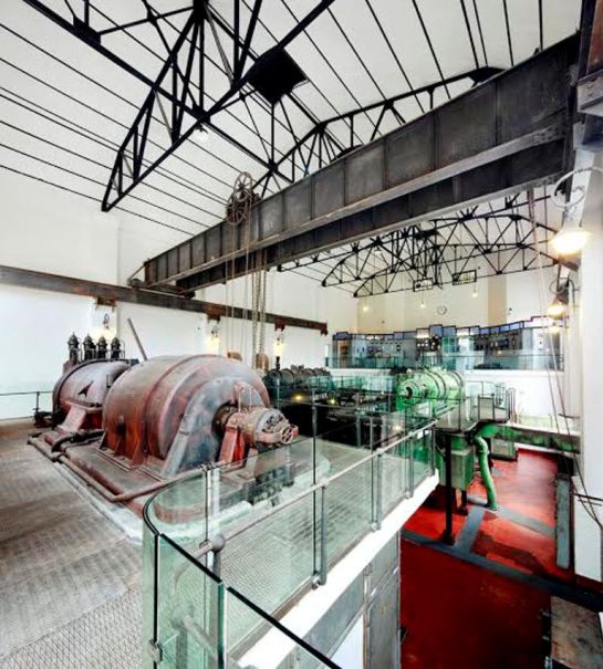 Sala de turbinas del Museo de Energía